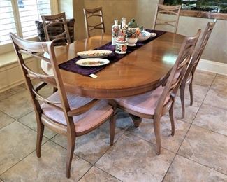 Drexel MCM dining table and chairs