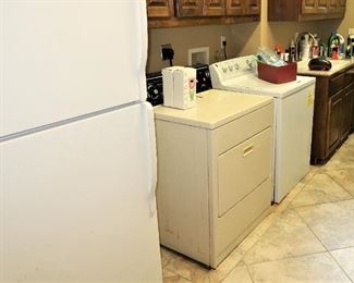 Refrigerator, washer and dryer