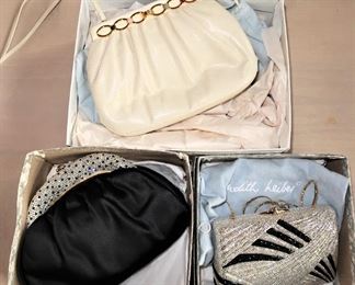 Judith Lieber handbags- silver and black bag has sold