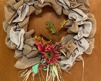 Burlap Fall Wreath