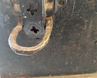 19th Century Domed Steamer Trunk Stagecoach Style Brought from Georgia by Family Member after Civil War. Family Papers Will Accompany Purchase