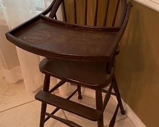 Antique Child's High Chair