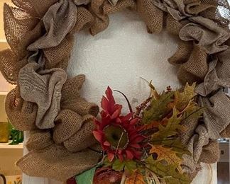 Burlap Fall Wreath