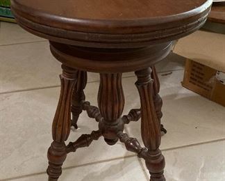 Antique Ball Claw Piano Stool