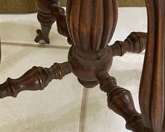 Antique Ball Claw Piano Stool