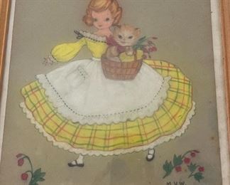 Signed & Framed Art by M.S.W.