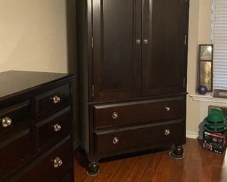 Martha Stewart Signature Collection Bedroom Set, Armoire/Blanket Cabinet/Coffee Bar, Chest of Drawers