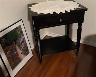 Martha Stewart Signature Collection Bedroom Set, Nightstand/Lamp Table, Framed Print