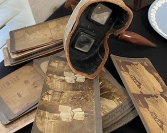 Vintage Underwood & Underwood Stereoscope Viewer & Film