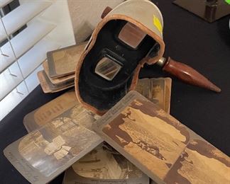 Vintage Underwood & Underwood Stereoscope Viewer & Film