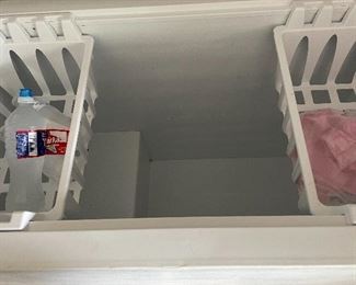 Interior Chest Style Frigidaire Freezer