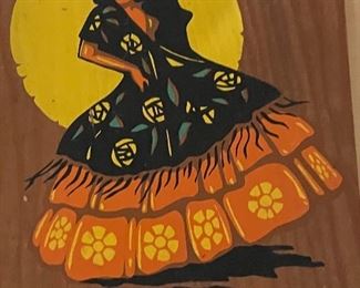 Hand Painted on Paneling 