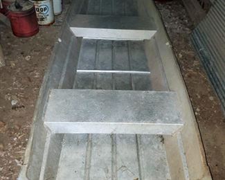 10' Aluminum Flat Bottom Boat With Wood Oars, Weight Capacity 260lbs, Width 42"