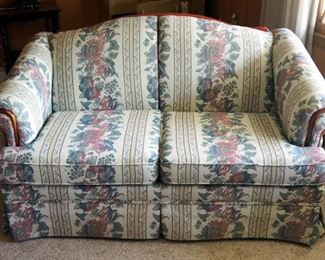 Kroehler Upholstered Love Seat, 34" x 60" x 36"