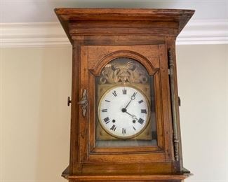 18th c. tall case clock