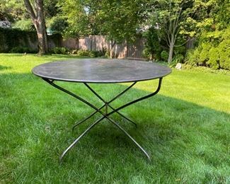 Antique French iron folding table