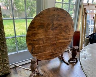 Country French tilt-top table (originally for wine tasting)