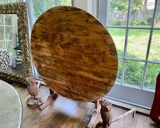 Country French tilt-top table (originally for wine tasting)