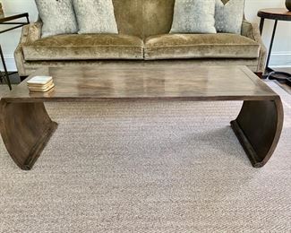 $1200.00 Holly Hunt Macau coffee table 18"H x 58"L x 20" D