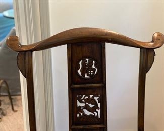 $1400.00 Pair Chinese yoke back armchairs 47"h x 26 3/4" w x 21"d