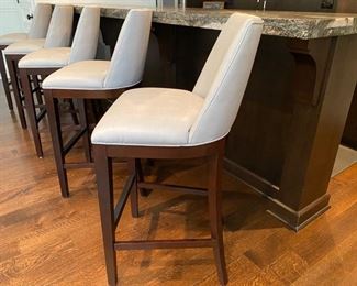 $1600.00 5 Bernhardt Bailey Barstools 48"h x 19 1/2"w 20"d (purchased for $5400.00)