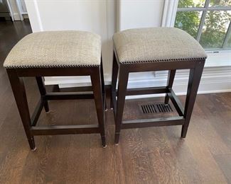 $450.00 Pair Lorts counter stools 24 1/2"h x 18"w x 13"d