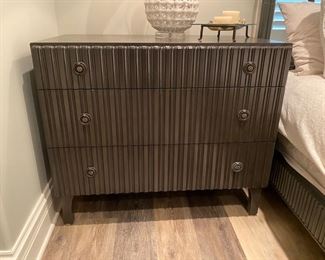 $550.00 Noir chest in Charcoal 33"h x 38"w x 20 1/2"d