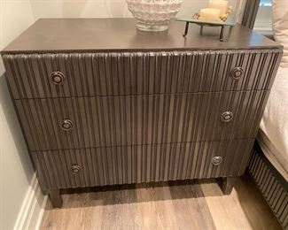 $550.00 Noir chest in Charcoal 33"h x 38"w x 20 1/2"d
