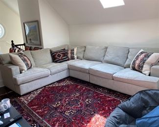 $1200.00 Camden Collection (Arhaus?) sectional sofa 133"L x 98 1/2"L x 38"d seat height 17"