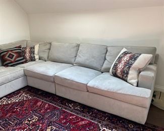 $1200.00 Camden Collection (Arhaus?) sectional sofa 133"L x 98 1/2"L x 38"d seat height 17"
