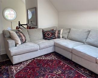 $1200.00 Camden Collection (Arhaus?) sectional sofa 133"L x 98 1/2"L x 38"d seat height 17"