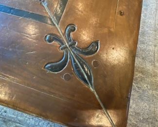 $4500.00 French custom inlaid walnut dining table offered with a pair of Alfonso Marina armchairs & 8 Ralph Lauren barley twist side chairs