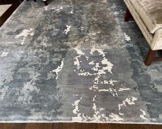 $750.00 Indian bamboo silk rug 9' x 12' needs cleaning (Purchased for $4800.00)