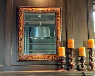 $550.00 Alfonso Marina inlaid mirror 38"h x 30"w