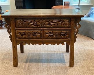 Carved Chinese chest