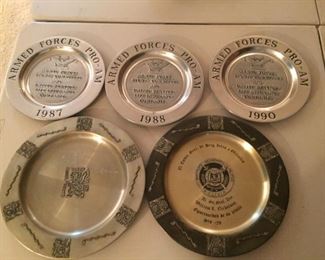 Air Force Commemorative plates from two-star Airforce General William L. Nicholson..