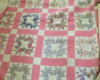 Handmade vintage quilt.