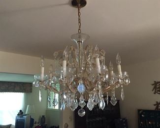Beautiful glass chandelier.