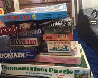 Board games and puzzles.
