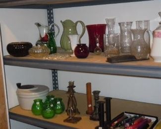 Miscellaneous - tins, vases, candles, etc.