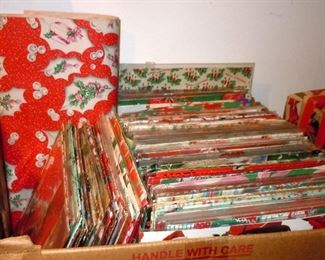 Vintage Christmas wrapping papers