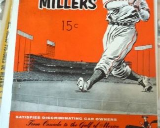 Vintage Minneapolis Millers Program