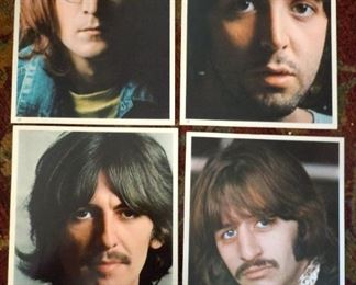 Four  8x10 Color Photographs of the Beatles