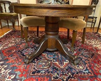 Oak Clawfoot Table