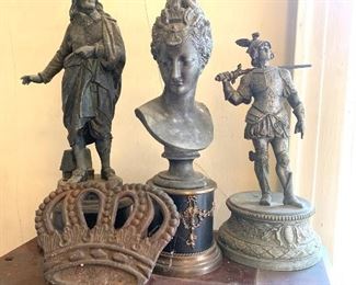 just a sampling of the antique metalware