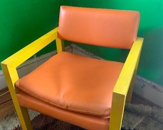 retro Thayer-Coggin vinyl chair