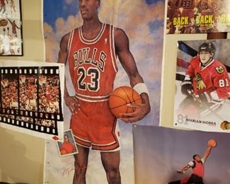 Michael Jordan Chevy Height poster and Air Jordan Jump Man Poster, Rare