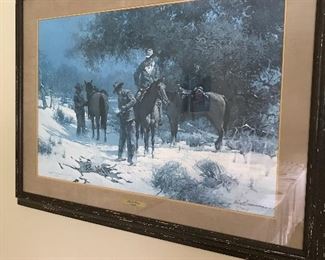 Framed art - cowboy themed by Summers