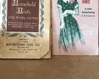 Vintage household books
