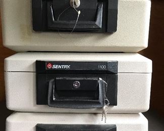 Fireproof Sentry lock boxes